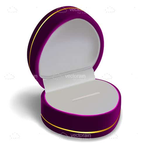 Open Ring Box in Purple